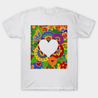 Rainbow Love and Flowers T-Shirt